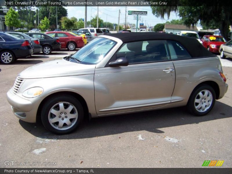 Linen Gold Metallic Pearl / Dark Slate Gray 2005 Chrysler PT Cruiser Touring Turbo Convertible