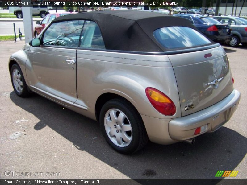 Linen Gold Metallic Pearl / Dark Slate Gray 2005 Chrysler PT Cruiser Touring Turbo Convertible