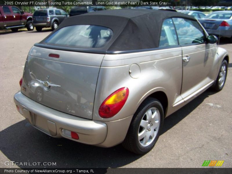 Linen Gold Metallic Pearl / Dark Slate Gray 2005 Chrysler PT Cruiser Touring Turbo Convertible