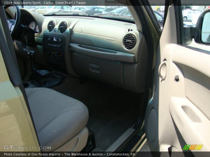 Cactus Green Pearl / Taupe 2004 Jeep Liberty Sport