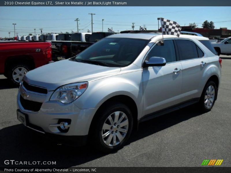 Silver Ice Metallic / Jet Black/Light Titanium 2010 Chevrolet Equinox LTZ