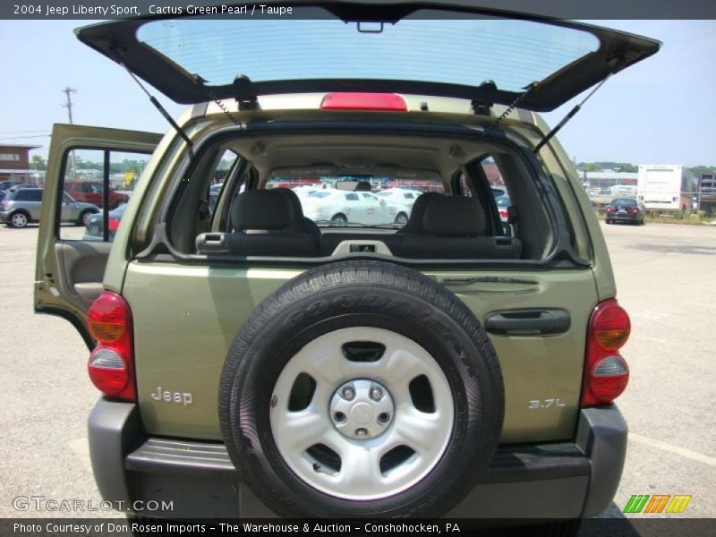 Cactus Green Pearl / Taupe 2004 Jeep Liberty Sport