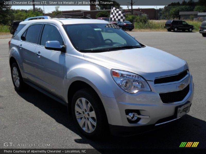 Silver Ice Metallic / Jet Black/Light Titanium 2010 Chevrolet Equinox LTZ