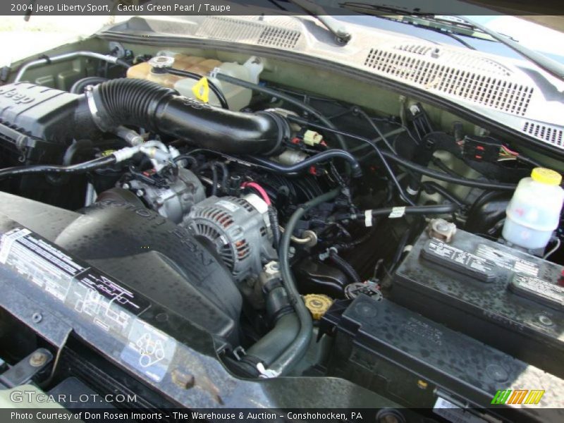 Cactus Green Pearl / Taupe 2004 Jeep Liberty Sport