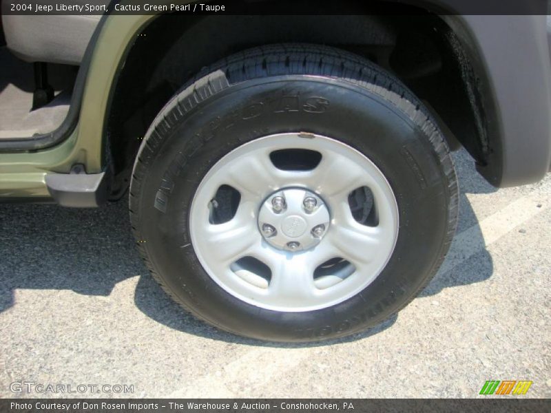 Cactus Green Pearl / Taupe 2004 Jeep Liberty Sport