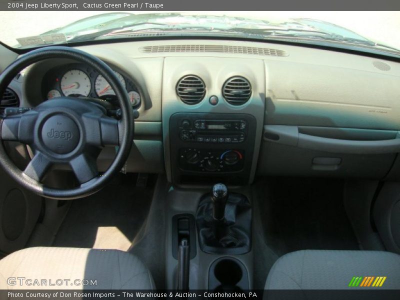 Cactus Green Pearl / Taupe 2004 Jeep Liberty Sport