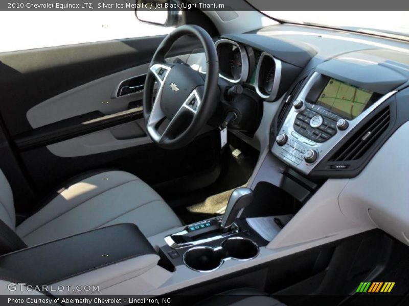 Silver Ice Metallic / Jet Black/Light Titanium 2010 Chevrolet Equinox LTZ