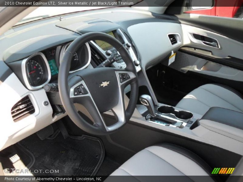 Silver Ice Metallic / Jet Black/Light Titanium 2010 Chevrolet Equinox LTZ