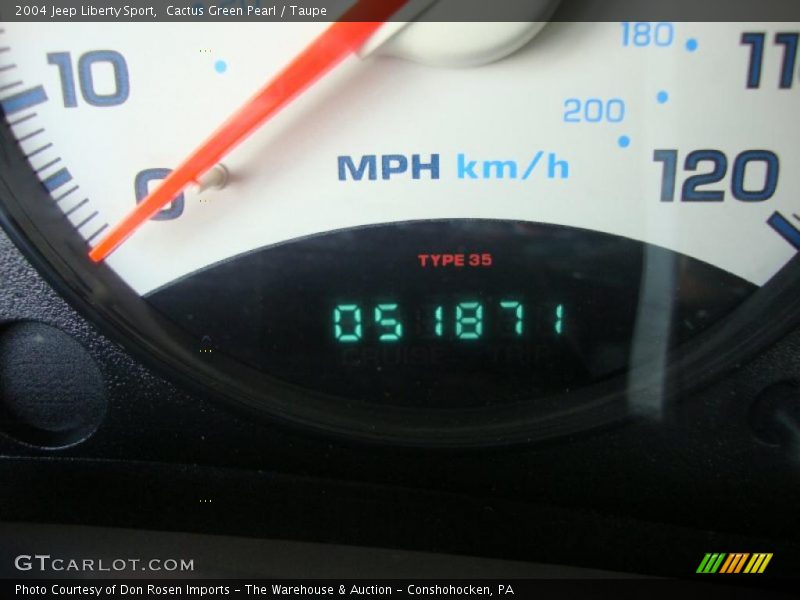 Cactus Green Pearl / Taupe 2004 Jeep Liberty Sport