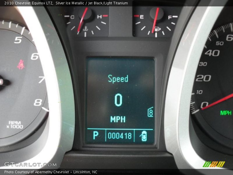 Silver Ice Metallic / Jet Black/Light Titanium 2010 Chevrolet Equinox LTZ