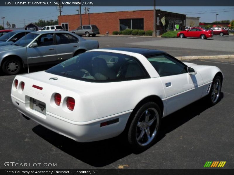 Arctic White / Gray 1995 Chevrolet Corvette Coupe