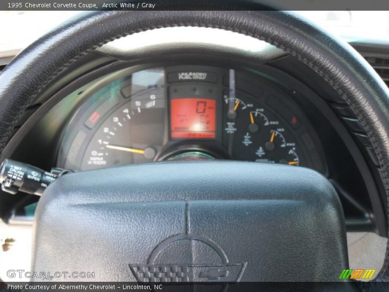 Arctic White / Gray 1995 Chevrolet Corvette Coupe