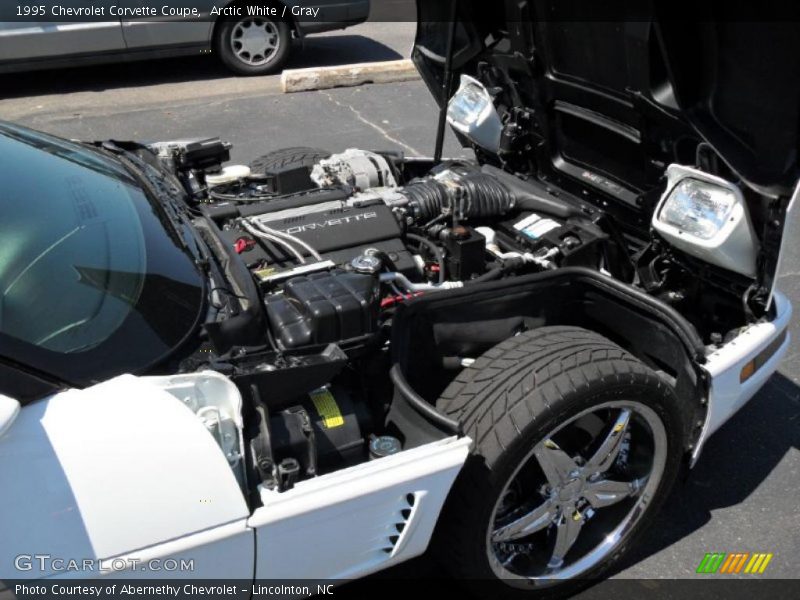 Arctic White / Gray 1995 Chevrolet Corvette Coupe