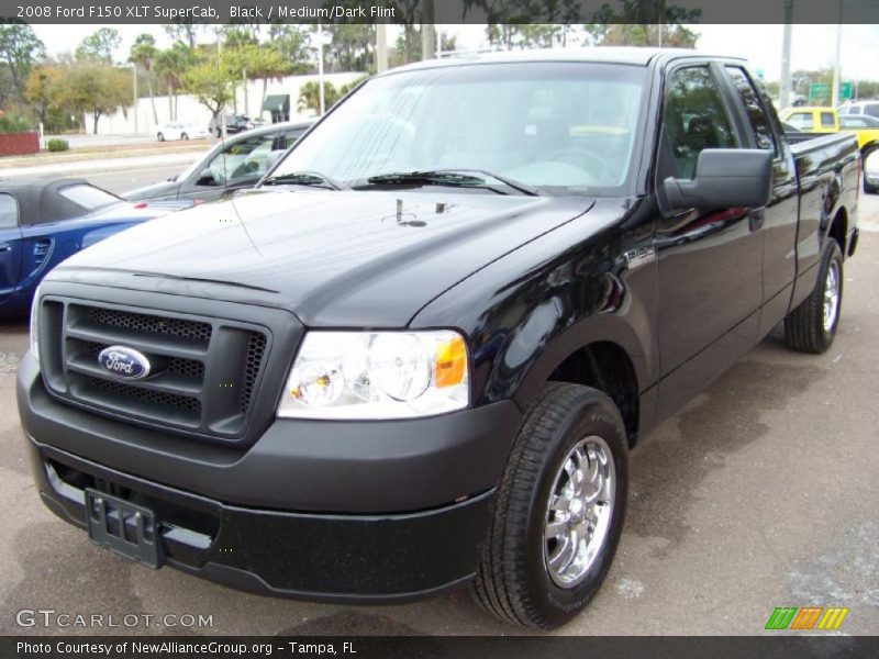 Black / Medium/Dark Flint 2008 Ford F150 XLT SuperCab