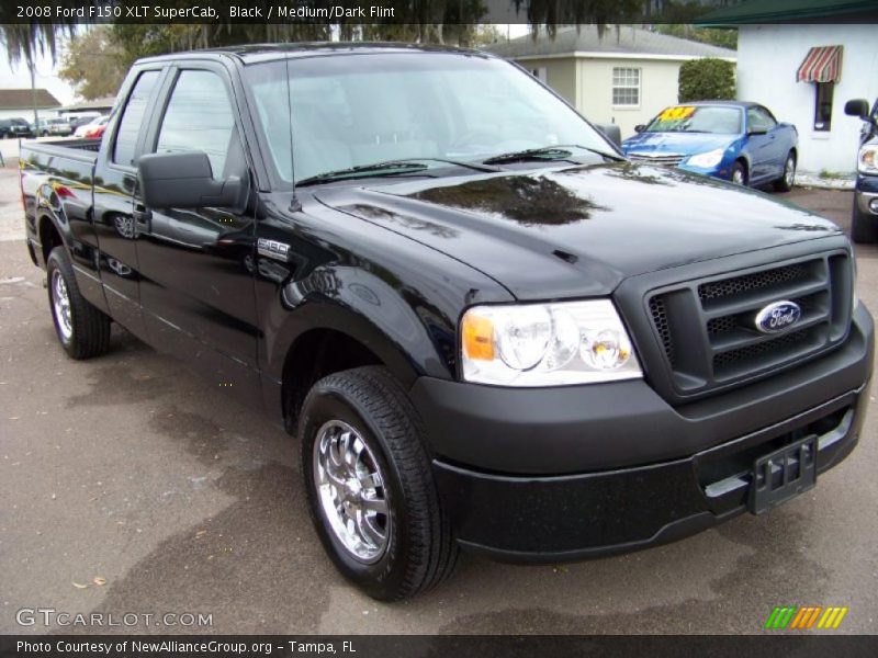 Black / Medium/Dark Flint 2008 Ford F150 XLT SuperCab