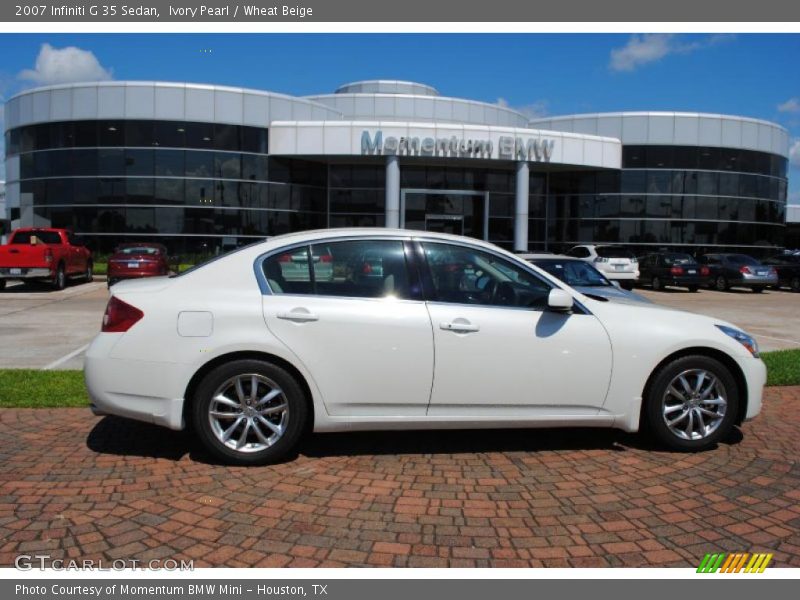 Ivory Pearl / Wheat Beige 2007 Infiniti G 35 Sedan