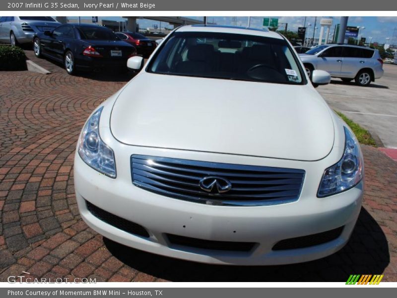 Ivory Pearl / Wheat Beige 2007 Infiniti G 35 Sedan