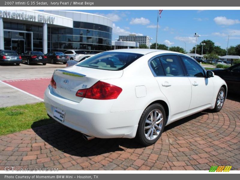 Ivory Pearl / Wheat Beige 2007 Infiniti G 35 Sedan