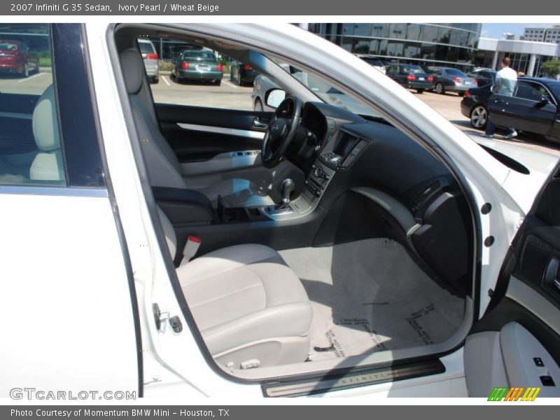 Ivory Pearl / Wheat Beige 2007 Infiniti G 35 Sedan