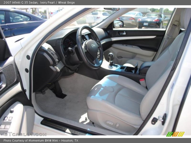 Ivory Pearl / Wheat Beige 2007 Infiniti G 35 Sedan