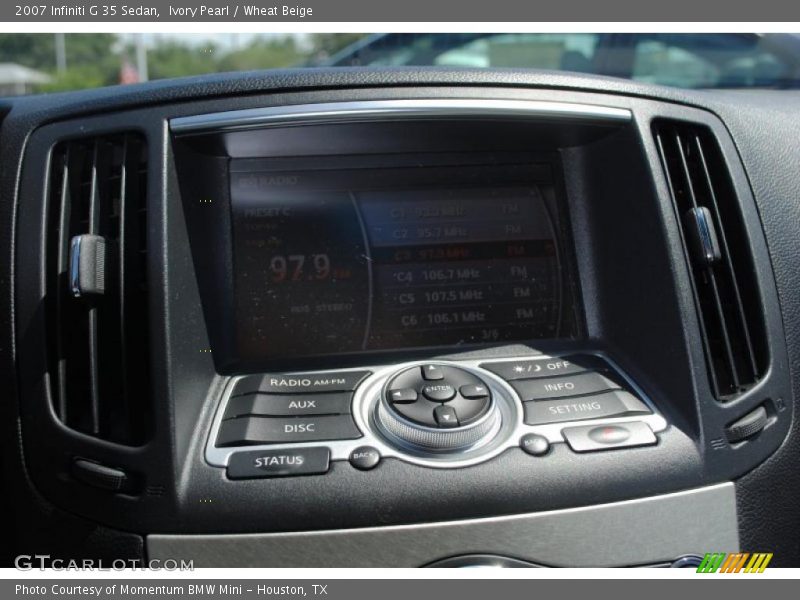 Ivory Pearl / Wheat Beige 2007 Infiniti G 35 Sedan