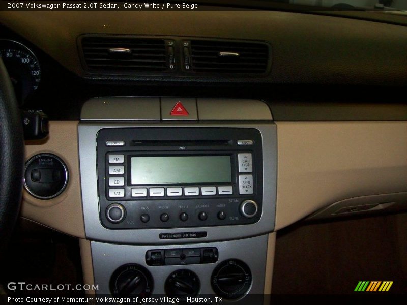 Candy White / Pure Beige 2007 Volkswagen Passat 2.0T Sedan