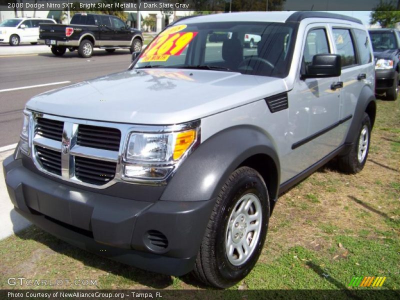 Bright Silver Metallic / Dark Slate Gray 2008 Dodge Nitro SXT