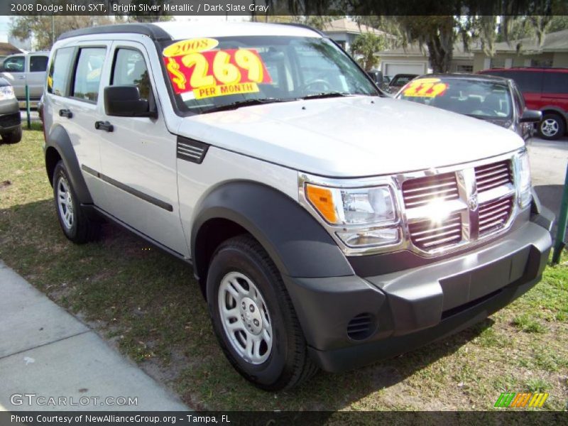 Bright Silver Metallic / Dark Slate Gray 2008 Dodge Nitro SXT