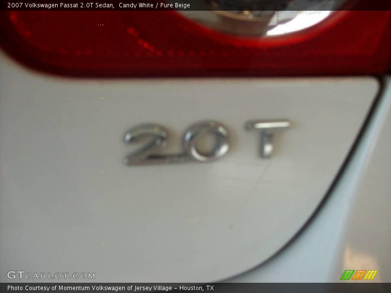 Candy White / Pure Beige 2007 Volkswagen Passat 2.0T Sedan