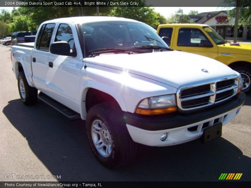 Bright White / Dark Slate Gray 2004 Dodge Dakota Sport Quad Cab 4x4