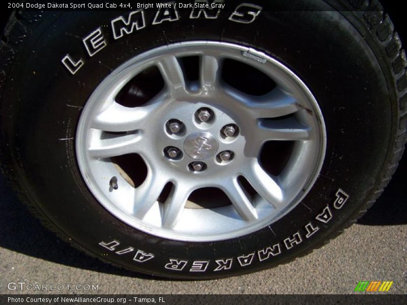 Bright White / Dark Slate Gray 2004 Dodge Dakota Sport Quad Cab 4x4