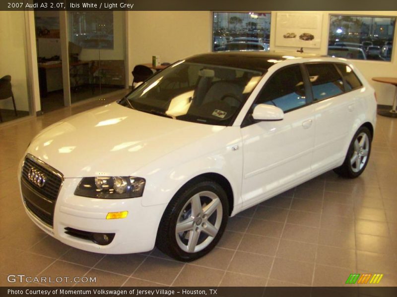 Ibis White / Light Grey 2007 Audi A3 2.0T