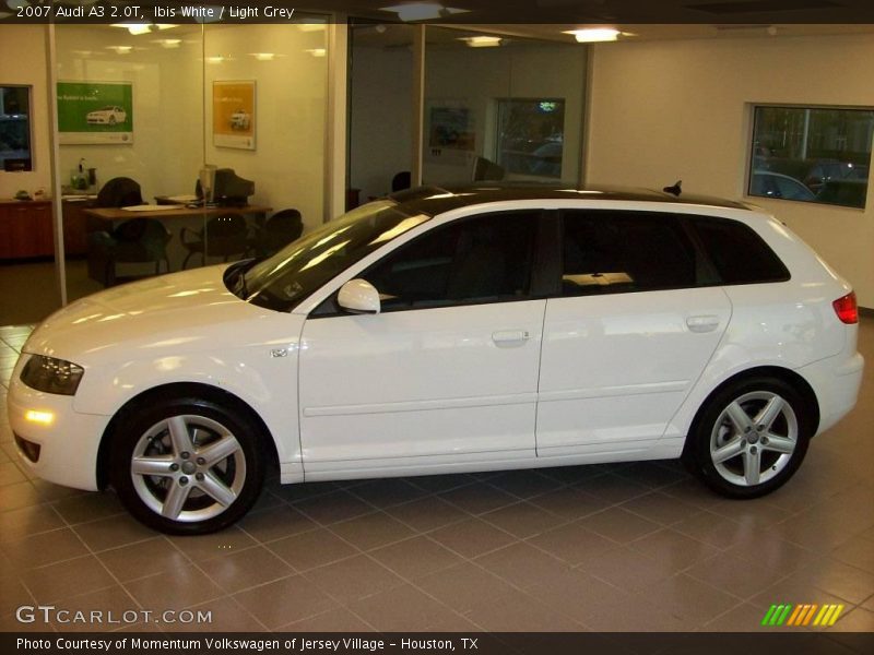 Ibis White / Light Grey 2007 Audi A3 2.0T