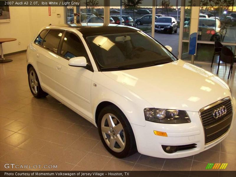 Ibis White / Light Grey 2007 Audi A3 2.0T