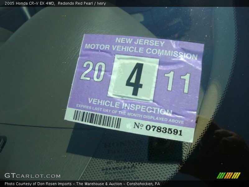 Redondo Red Pearl / Ivory 2005 Honda CR-V EX 4WD
