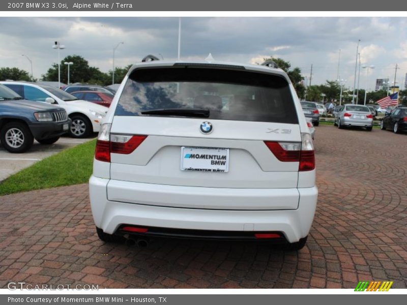 Alpine White / Terra 2007 BMW X3 3.0si