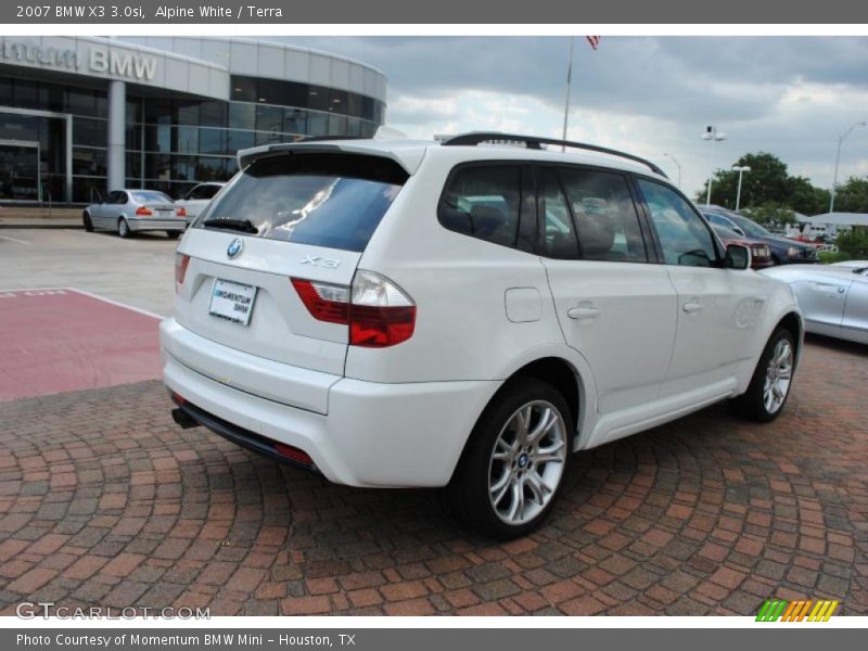Alpine White / Terra 2007 BMW X3 3.0si