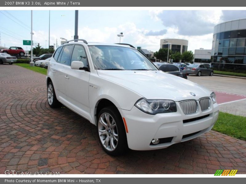 Alpine White / Terra 2007 BMW X3 3.0si