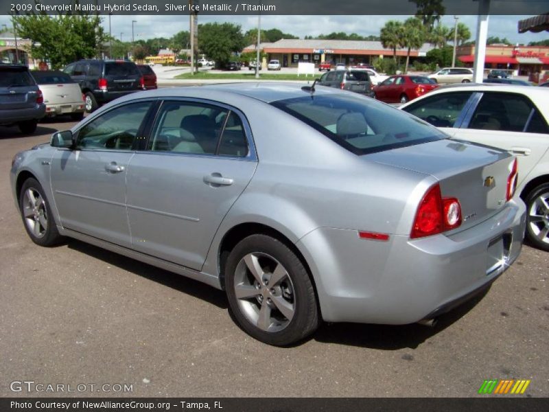 Silver Ice Metallic / Titanium 2009 Chevrolet Malibu Hybrid Sedan