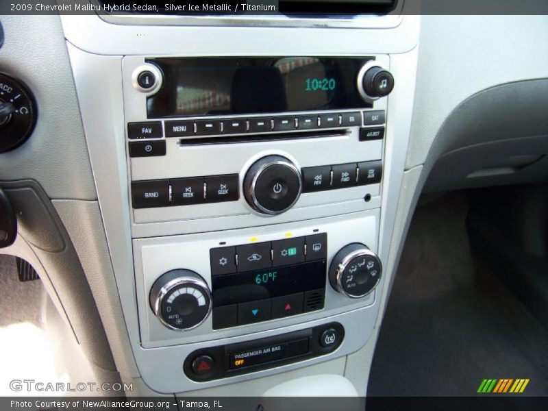 Silver Ice Metallic / Titanium 2009 Chevrolet Malibu Hybrid Sedan