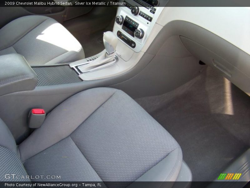 Silver Ice Metallic / Titanium 2009 Chevrolet Malibu Hybrid Sedan