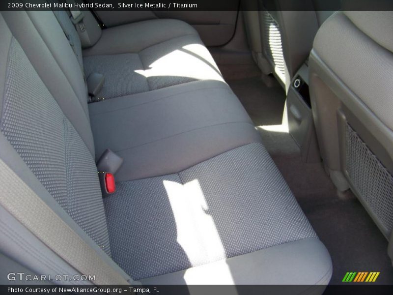 Silver Ice Metallic / Titanium 2009 Chevrolet Malibu Hybrid Sedan