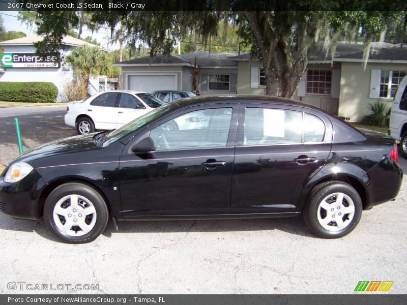 Black / Gray 2007 Chevrolet Cobalt LS Sedan