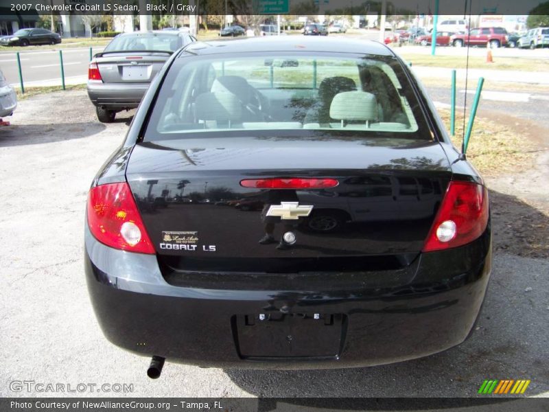 Black / Gray 2007 Chevrolet Cobalt LS Sedan