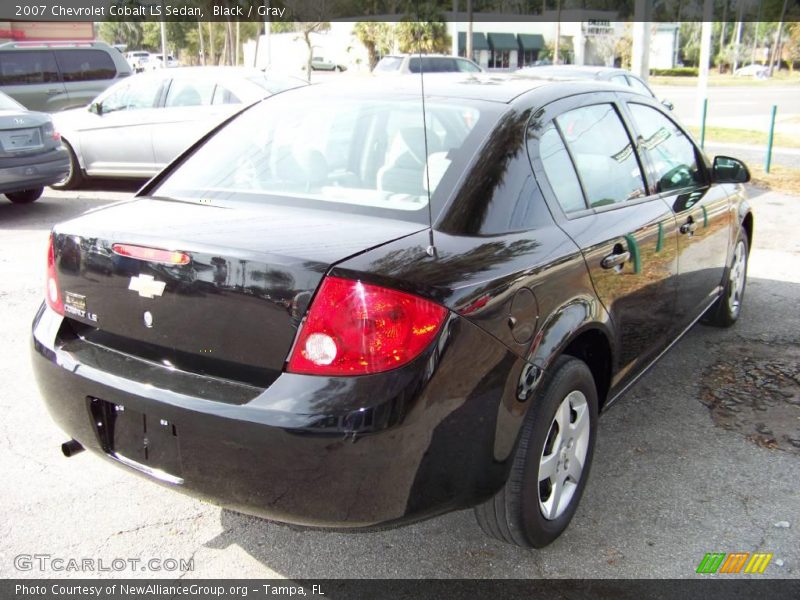 Black / Gray 2007 Chevrolet Cobalt LS Sedan