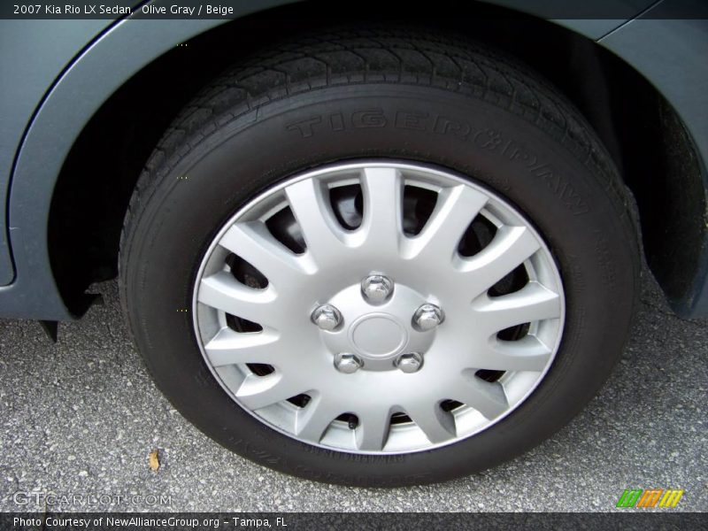 Olive Gray / Beige 2007 Kia Rio LX Sedan