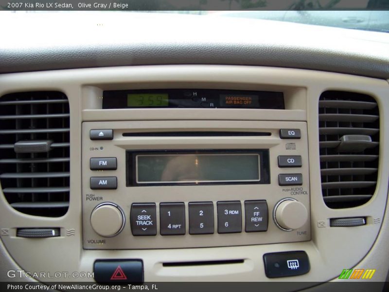Olive Gray / Beige 2007 Kia Rio LX Sedan