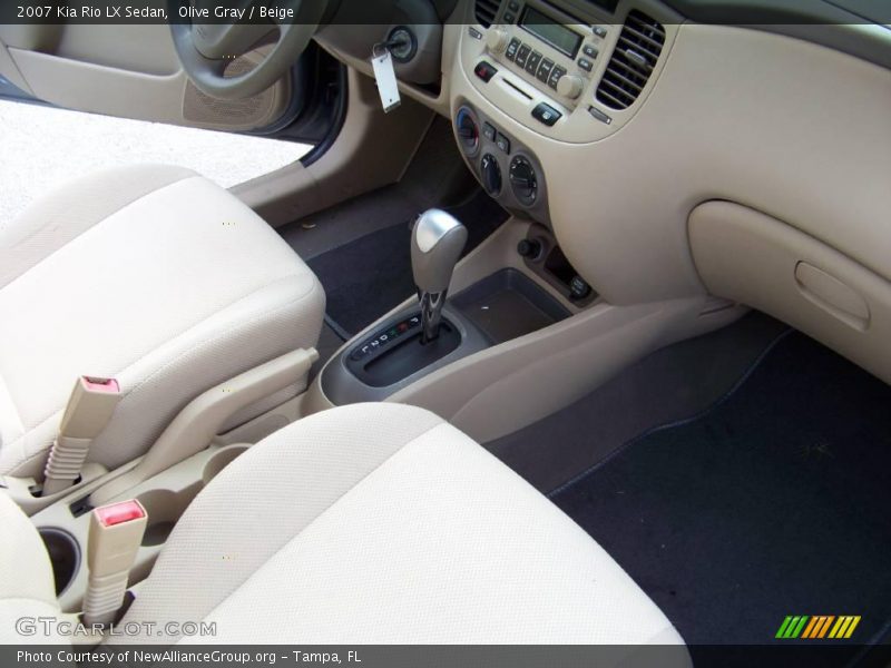Olive Gray / Beige 2007 Kia Rio LX Sedan