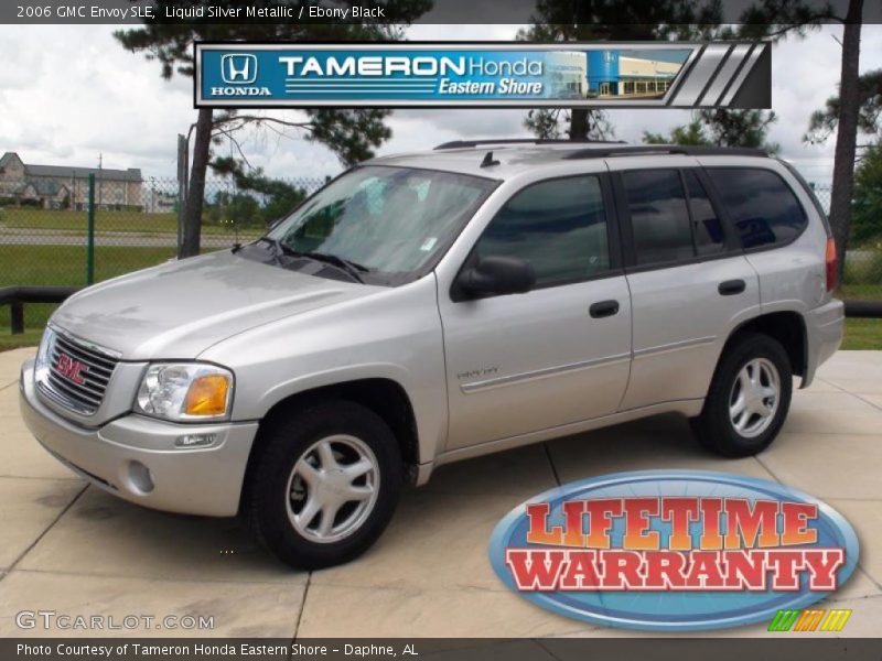 Liquid Silver Metallic / Ebony Black 2006 GMC Envoy SLE