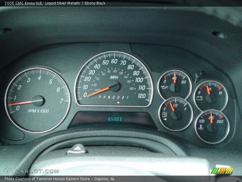 Liquid Silver Metallic / Ebony Black 2006 GMC Envoy SLE